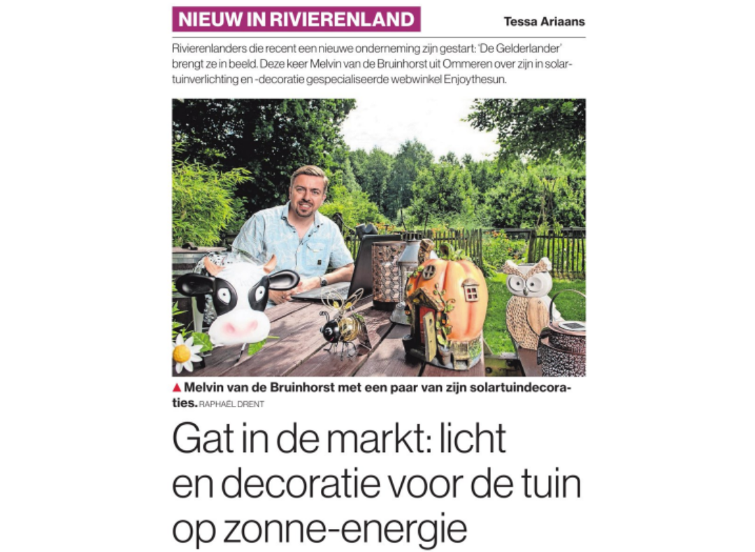 Enjoy the Sun in De Gelderlander