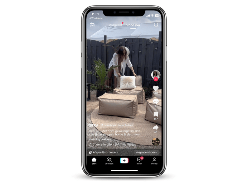 Inspiratievideo tiktok